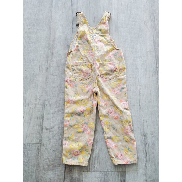OshKosh B’Gosh Overalls , floral , Multiple colors,  3T Girls, EUA - Picture 2 of 5